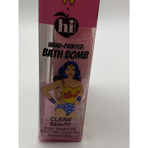 Wonder Woman Hand-Painted Bath Bomb Watermelon Bubblegum Scented Clean Beauty In - Picture 9 of 12